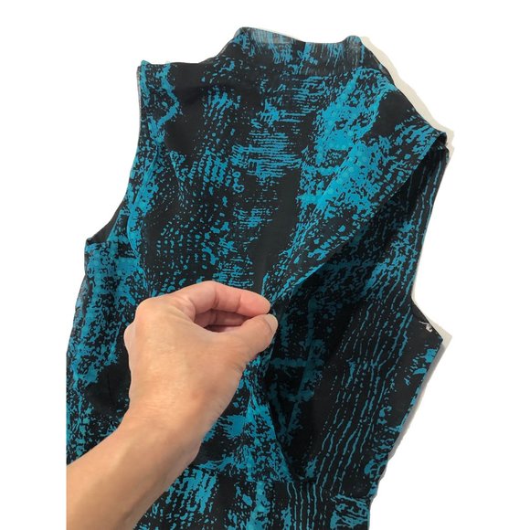 Forever 21 Contemporary Womens Size XS Sleeveless Abstract Print Chiffon Dress - Picture 5 of 7